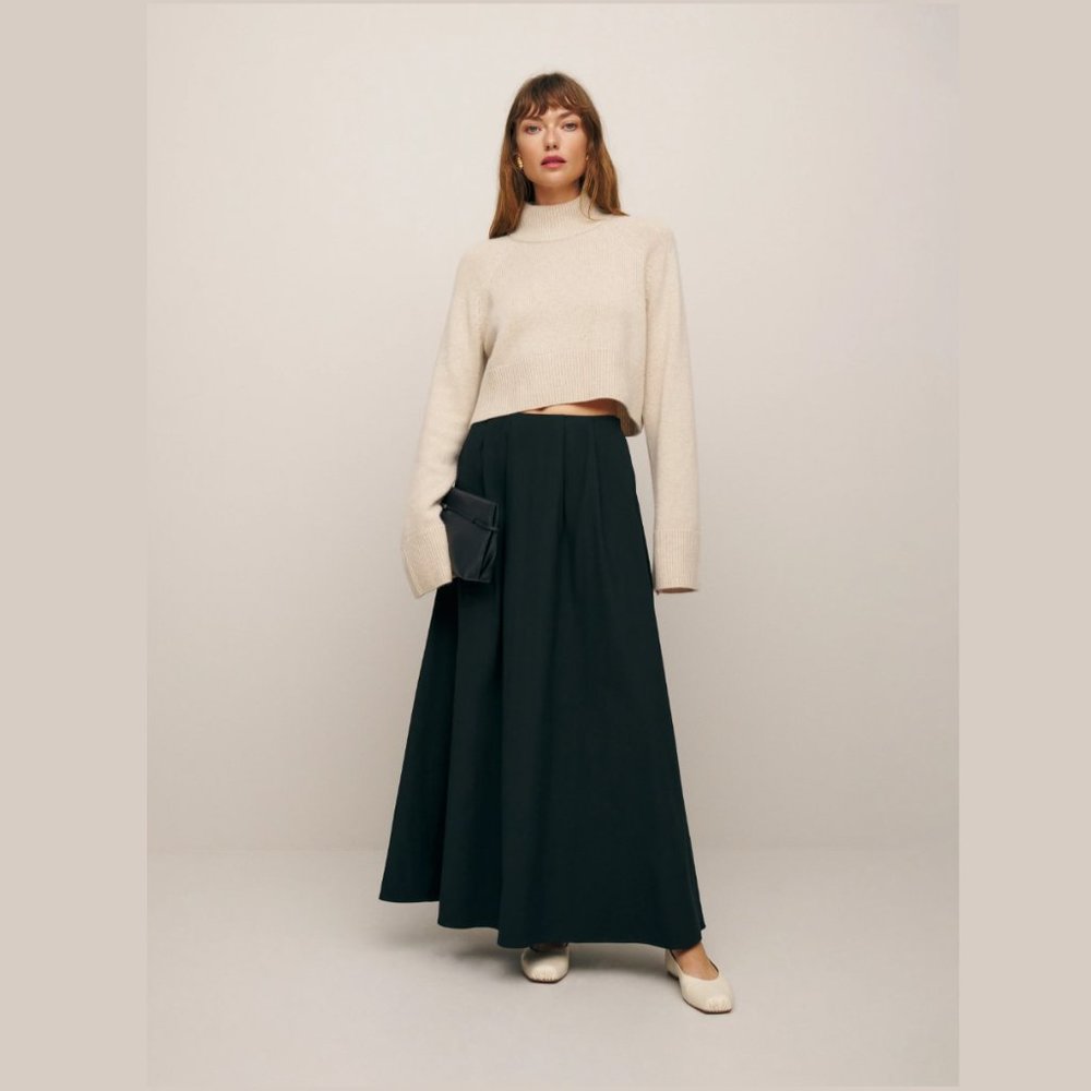 Reformation: Lucy Skirt | Black 🛍 Spring Day Sale🛍